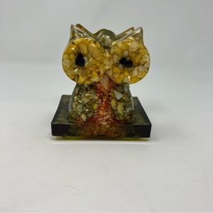 Tennessee Shell Company Handcrafted Owl Napkin Mail Holder